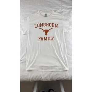 Longhorn Family T-Shirt White Texas Longhorns Graphic Tee Men's Small Gildan